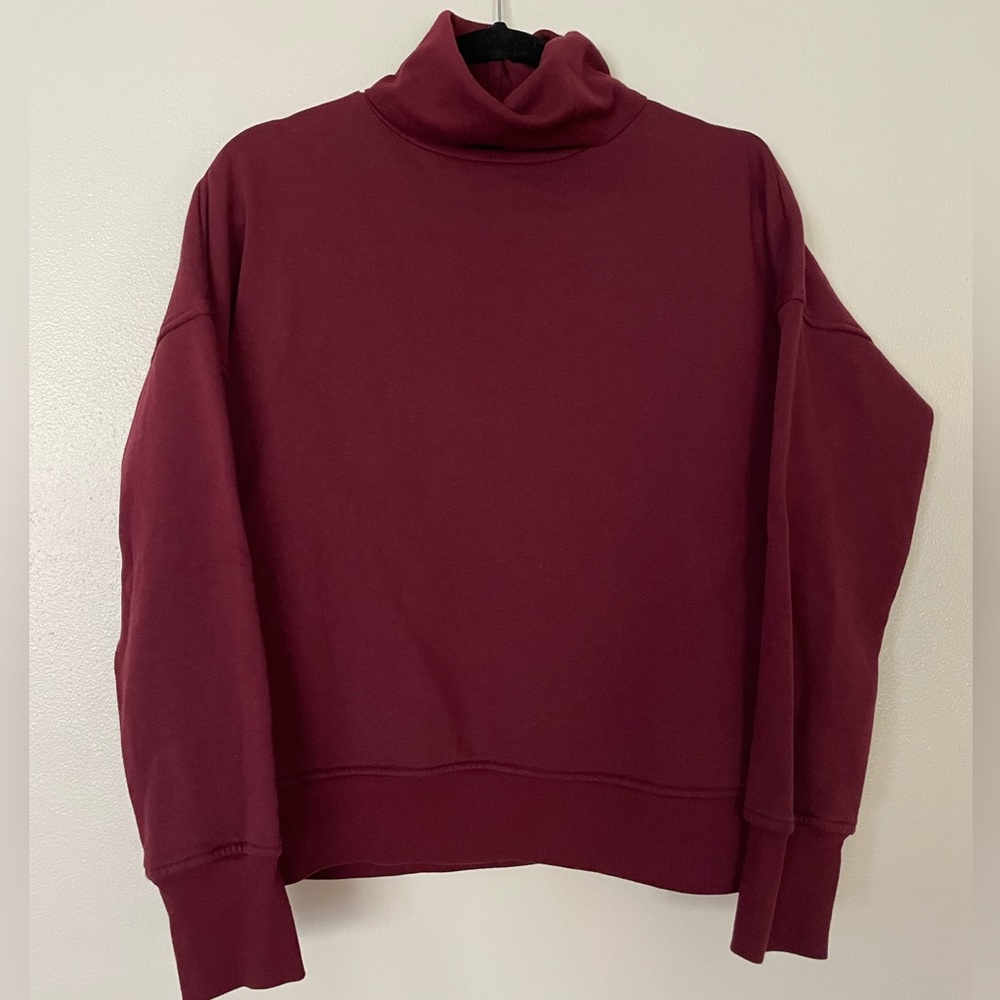 Plum Red Nine West Turtleneck Sweater